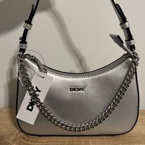 NWT Silver DKNY Purse
